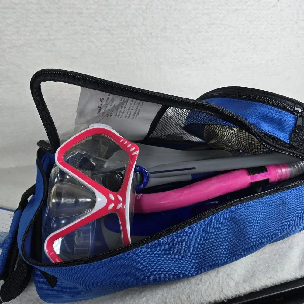 Speedo Dive Snorkel Set (Fins, Mask and Snorkel) Adult S/M Used excellent